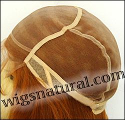 Full Hand-tied Monofilament wig, Virgin Remy human hair, Mixed Base Hair and Mixed Highlight Color, wig style VWMN-M26x25HL25-SStraight-22