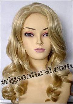 Monofilament wig full hand-tied, Brazilian Remy Hair, wig style WNMono-BodyCurl-19HL11N-26, Custom