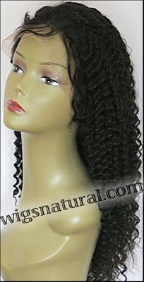 Origins Wig Deep Curl, Indian Remy human hair, lace front wig