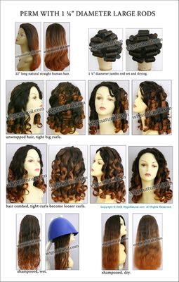 Perm Large Curls - with 1 �� (3.1 cm) Diameter Large Rod
