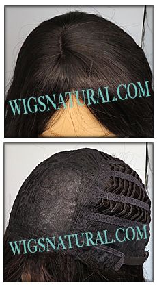 Remy Human hair wig H CHERRY, Elegante Wig Collection, color natural black