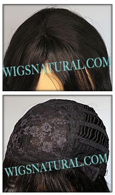 Remy Human hair wig H CHERRY, Elegante Wig Collection, color 1B