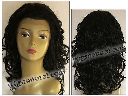 SEPIA Lace Front Wig COURTNEY, Heat-Resistant Synthetic Fiber, color #1