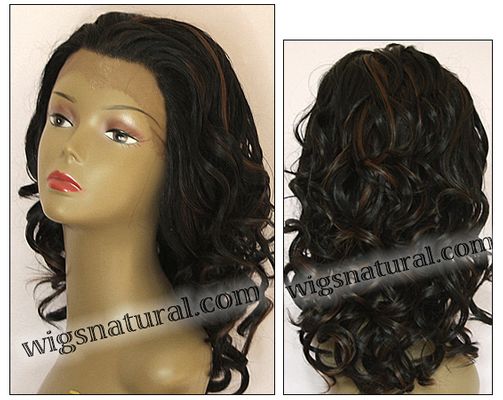 SEPIA Lace Front Wig COURTNEY, Heat-Resistant Synthetic Fiber, color FS1B/30