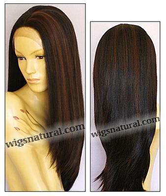 SEPIA Lace Front Wig DAHLIA, Heat-Resistant Synthetic Fiber, color FS4/30