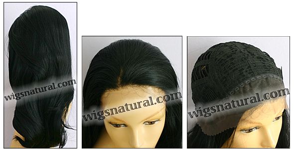 SEPIA Lace Front Wig Diamond, Heat-Resistant Futura Synthetic Fiber, color #1 SEPIA Lace Front Wig Diamond, Heat-Resistant Futura Synthetic Fiber, color #1