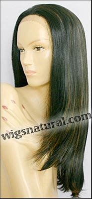 SEPIA Lace Front Wig Diamond, Heat-Resistant Futura Synthetic Fiber, color FS1B/27
