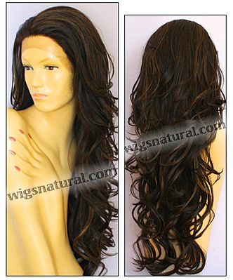 SEPIA Lace Front Wig KIM, Heat-Resistant Synthetic Fiber, color FS4/27