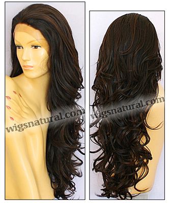 SEPIA Lace Front Wig KIM, Heat-Resistant Synthetic Fiber, color FS4/30