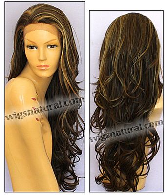 SEPIA Lace Front Wig KIM, Heat-Resistant Synthetic Fiber, color FS8/27/613
