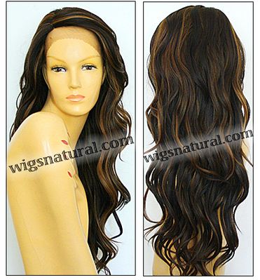 SEPIA Lace Front Wig Laurel, Heat-Resistant Synthetic Fiber, color FS4/27