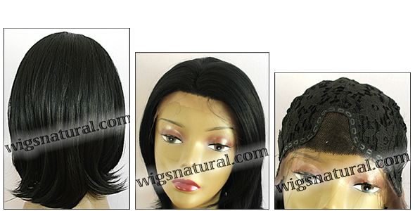 SEPIA Lace Front Wig OMEGA, Heat-Resistant Futura Synthetic Fiber, color #1