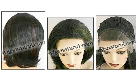 SEPIA Lace Front Wig Opal, Heat-Resistant Futura Synthetic Fiber, color FS1B/30