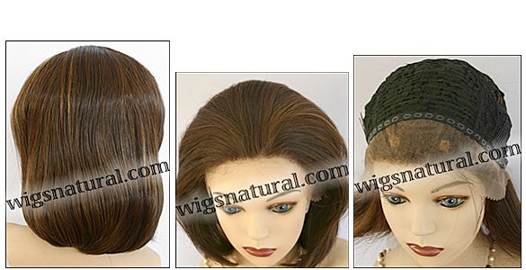 SEPIA Lace Front Wig Opal, Heat-Resistant Futura Synthetic Fiber, color P4/27/30