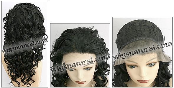 SEPIA Lace Front Wig Ruby, Heat-Resistant Futura Synthetic Fiber, color 1B