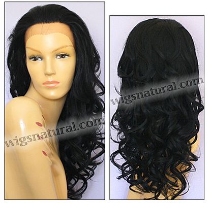 SEPIA Lace Front Wig SOFIA, Heat-Resistant Synthetic Fiber, color 1B SEPIA Lace Front Wig SOFIA, Heat-Resistant Synthetic Fiber, color 1B