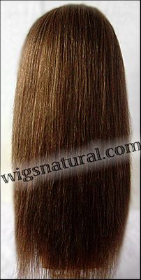 Silk top full lace wig, Injection full lace wig, Hidden knots full lace wig, Chinese remy hair, style WNST-Chinese-LightYaki-30-22, Custom