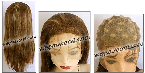 Silk top full lace wig, Injection full lace wig, Hidden knots full lace wig, Chinese remy hair, style WNST-Chinese-Straight-27AHL30-18, Custom