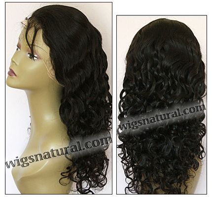 Silk top full lace wig, Injection full lace wig, Hidden knots full lace wig, Indian remy hair, style WNST-curly-1B-24, in stock
