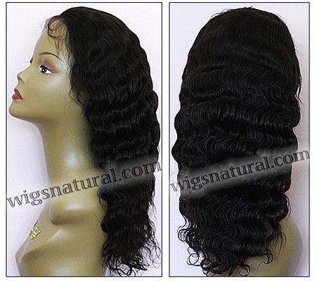 Silk top full lace wig, Injection full lace wig, Hidden knots full lace wig, Indian remy hair, style WNST-DbodyWave-1-22, Custom