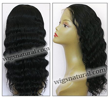 Silk top full lace wig, Injection full lace wig, Hidden knots full lace wig, Indian remy hair, style WNST-DbodyWave-1B-22, in stock