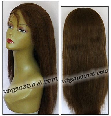 Silk top full lace wig, Injection full lace wig, Hidden knots full lace wig, Indian remy hair, style WNST-lightYaki-4-22, in stock
