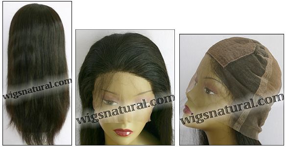Silk top full lace wig, Injection full lace wig, Hidden knots full lace wig, Indian remy hair, style WNST-SilkStraight-N-20, Custom