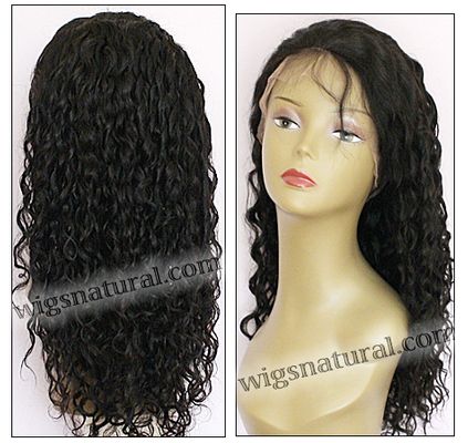Silk top full lace wig, Injection full lace wig, Hidden knots full lace wig, Indian remy hair, style WNST-tightCurl-1B-24, in stock