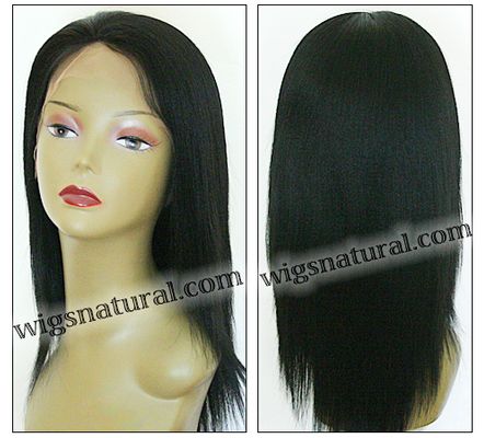 Silk top full lace wig, Injection full lace wig, Hidden knots full lace wig, Indian remy hair, style WNST-YakiStraight-1-18, in stock
