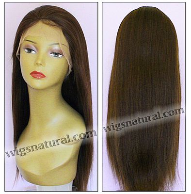 Silk top full lace wig, Injection full lace wig, Hidden knots full lace wig, Indian remy hair, style WNST-lightYaki-M3x4-22, custom