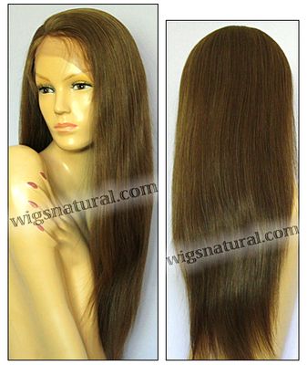 Silk top full lace wig, Injection full lace wig, Hidden knots full lace wig, Mongolian remy hair, style WNST-Mongolian-SStraight-M6x8-26, Custom