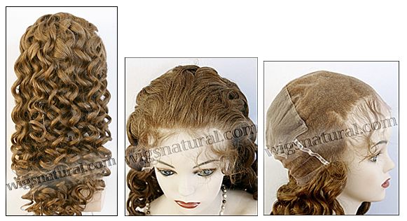 Silk top full lace wig, or Full lace wig, virgin Brazilian hair, or virgin Asian hair, style VW-GLBwown-BodyCurl-8HL7-28