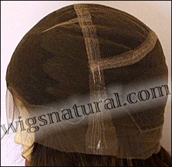 Silk top full lace wig, or Full lace wig, Virgin European hair, or virgin Brazilian hair, style VW-MBrown-Twavy-4T2B-18