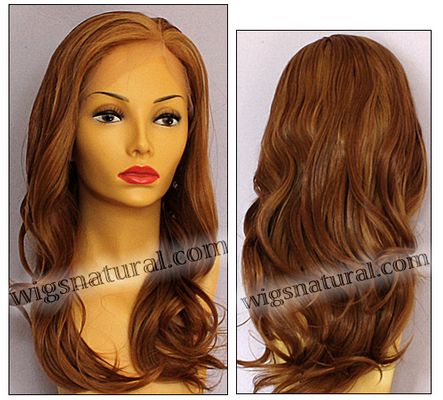 Silk top full lace wig, or Full lace wig, Virgin European hair, virgin Brazilian hair, or virgin Asian hair, style VW-CBrown-bodyCurl-26HL22-22