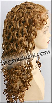 Silk top full lace wig, or Full lace wig, virgin European hair, virgin Brazilian hair, or virgin Asian hair, style VW-CBrown-BodyCurl-M26x22-24