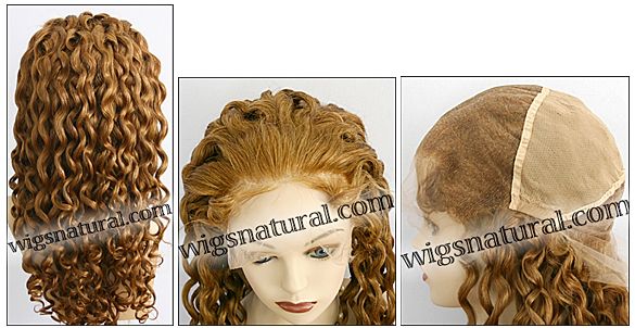 Silk top full lace wig, or Full lace wig, virgin European hair, virgin Brazilian hair, or virgin Asian hair, style VW-CBrown-BodyCurl-M26x22-24