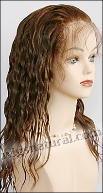 Silk top full lace wig, or Full lace wig, virgin European hair, virgin Brazilian hair, or virgin Asian hair, style VW-CBrown-Wave-24HL22-20 Silk top full lace wig, or Full lace wig, virgin European hair, virgin Brazilian hair, or virgin Asian hair, style VW-CBrown-Wave-24HL22-20