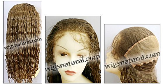 Silk top full lace wig, or Full lace wig, virgin European hair, virgin Brazilian hair, or virgin Asian hair, style VW-DBlond-Wavy-M10N10-24 Silk top full lace wig, or Full lace wig, virgin European hair, virgin Brazilian hair, or virgin Asian hair, style VW-DBlond-Wavy-M10N10-24