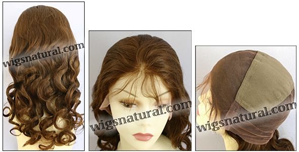 Silk top full lace wig, or Full lace wig, Virgin European hair, virgin Brazilian hair, or virgin Asian hair, style VW-GAuburn-BodyCurl-7HL22-20
