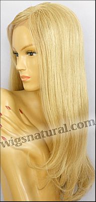 Silk top full lace wig, or Full lace wig, Virgin European hair, virgin Brazilian hair, or virgin Asian hair, style VW-LGBlond-17HL11BL-24