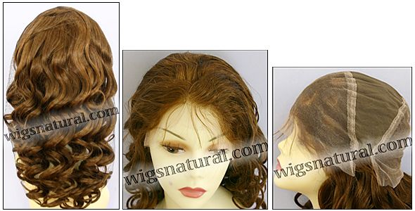 Silk top full lace wig, or Full lace wig, virgin European hair, virgin Brazilian hair, or virgin Asian hair, style VW-LGBrown-BodyCurl-8HL7-22