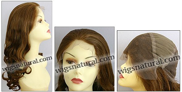 Silk top full lace wig, or Full lace wig, Virgin European hair, virgin Brazilian hair, or virgin Asian hair, style VW-LGBrown-BodyCurl-8HL7-24 Silk top full lace wig, or Full lace wig, Virgin European hair, virgin Brazilian hair, or virgin Asian hair, style VW-LGBrown-BodyCurl-8HL7-24