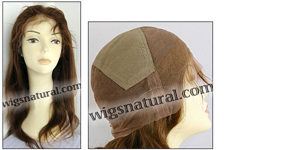 Silk top full lace wig, or Full lace wig, Virgin European hair, virgin Brazilian hair, or virgin Asian hair, style VW-MCBrown-Straight-22M30-22