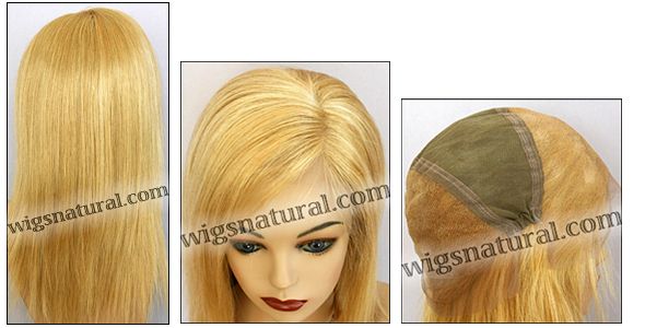 Silk top full lace wig, or Full lace wig, Virgin European hair, virgin Brazilian hair, or virgin Asian hair, style VW-MGBlond-17HL14-18