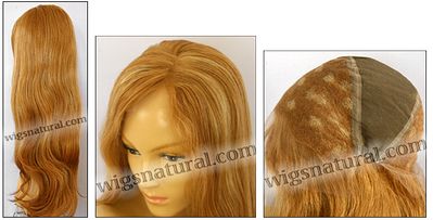 Silk top full lace wig, or Full lace wig, Virgin European hair, virgin Brazilian hair, or virgin Asian hair, style VW-StrawbBlond-Straight-15HL26-26