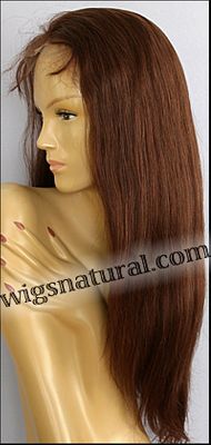 Silk Top Lace Front Wig, or lace front wig, Virgin European hair, virgin Brazilian hair, or virgin Asian hair, VWLF-Auburn-Straight-30-24