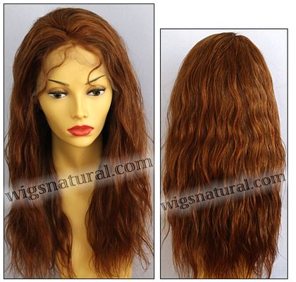 Silk Top Lace Front Wig, or lace front wig, Virgin European hair, virgin Brazilian hair, or virgin Asian hair, VWLF-DCopper-PNWave-22HL24-22