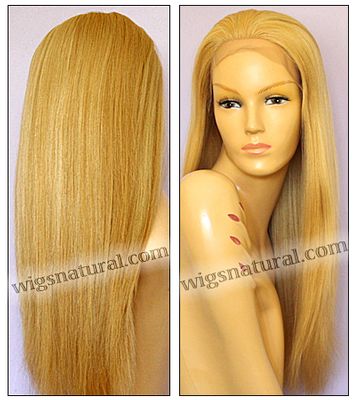 Silk Top Lace Front Wig, or lace front wig, Virgin European hair, virgin Brazilian hair, or virgin Asian hair, VWLF-GBlond-silkStraight-17HL15-24