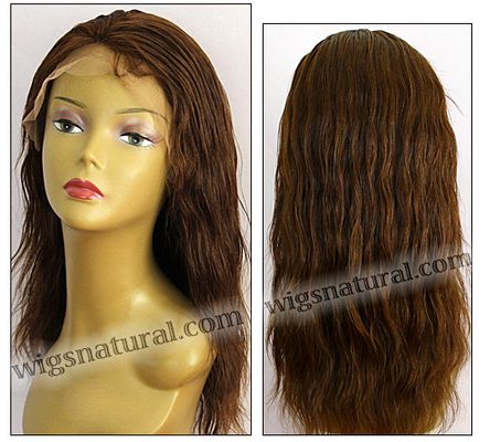 Silk Top Lace Front Wig, or lace front wig, Virgin European hair, virgin Brazilian hair, or virgin Asian hair, VWLF-LCoBrown-PNWavy-22-20 Silk Top Lace Front Wig, or lace front wig, Virgin European hair, virgin Brazilian hair, or virgin Asian hair, VWLF-LCoBrown-PNWavy-22-20