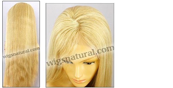 Silk Top Lace Front Wig, or lace front wig, Virgin European hair, virgin Brazilian hair, or virgin Asian hair, VWLF-LGBlond-Straight-17HL11BL-24